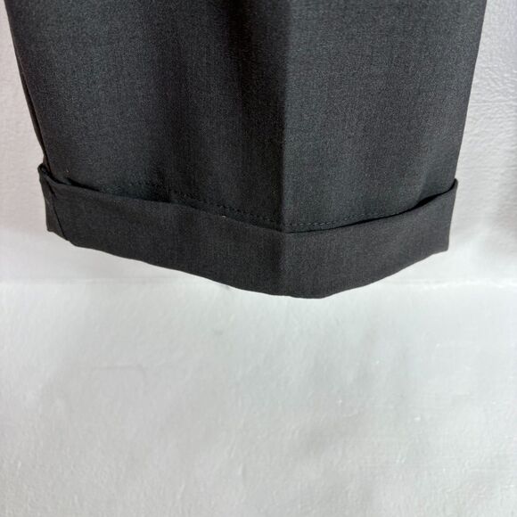 The Limited Drew Fit Womens Dress Pants Side Button Charcoal Gray Size 6 Cuffs - Picture 4 of 8